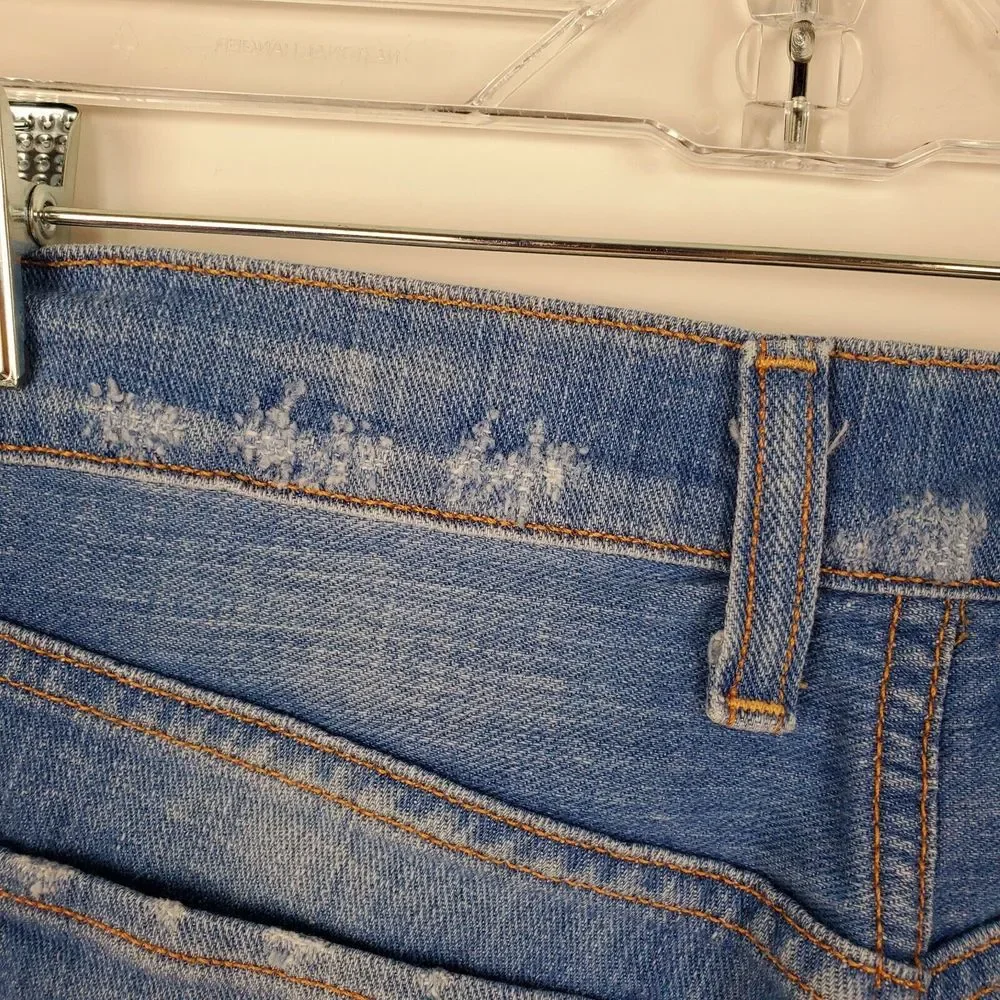 Lucky‎ Brand Sienna Tomboy Jean Shorts Size 00/24 Medium Wash Button Fly